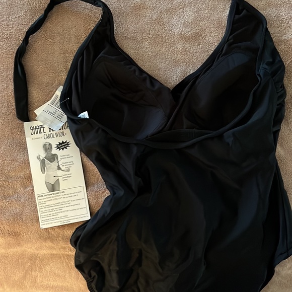 Shape Detector by Carol Wior black one-piece swimsuit - Picture 4 of 4